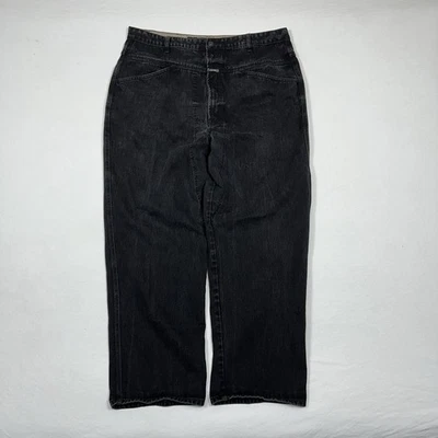 Vintage Marithe Francois Girbaud Baggy Wide Leg Jeans Mens 40x30 Black Y2K Skate - Image 1 of 4