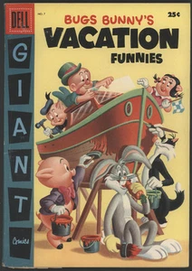 Dell Giant, Bugs Bunny Vacation Funnies #7, 1957 - en muy buen estado - Imagen 1 de 1