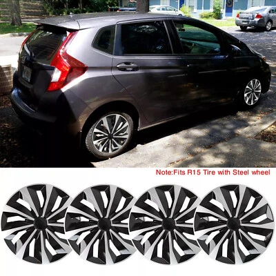 For Honda Fit Jazz 15" Set of 4 Wheel Covers Hubcaps fit R15 Tire & Steel Rim - Image 1 of 4