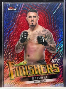 2024 Topps Finest UFC Tom Aspinall Finishers Red Shimmer FIN-6 Heavyweight - Bild 1 von 2