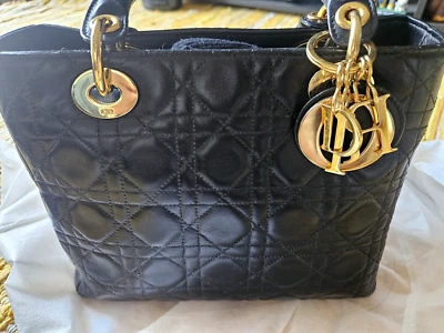 Dior Lady Dior Leather Handbag, Bought in Japan, great condition  - Image 1 of 4