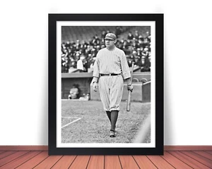 Framed BABE RUTH Photo Picture NEW YORK YANKEES Baseball Legend 8x10 11x14 (W9) - Picture 1 of 10