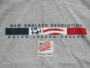 MLS Major League Soccer Label - NEW ENGLAND" REVOLUTION (LG) T-Shirt - Picture 1 of 3