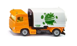 SIKU 1104 VOLVO FL SWEEPER Yellow 1:55-1:60 Scales US IMPORT DUTIES PAID - Picture 1 of 2