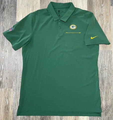 Nike Green Bay Packers Men's Size Large Nike Dri-Fit Short Sleeve Polo Cover
