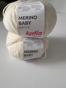 Katia,NEW, Merino Baby, 8 balls, color # 3, 100 % Virgin Wool,  180 yards - Picture 1 of 4