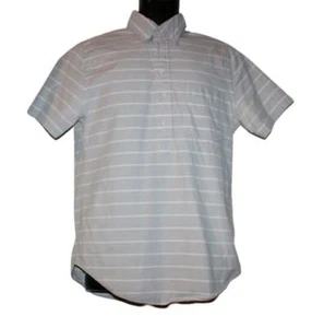 Jack Spade Men's Pullover Popover Casual Shirt, S, White/Grey Stripes - Picture 1 of 7