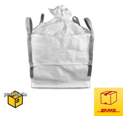 3 x Big Bag 60x60x60 cm 1000kg Schwerlastsack Transportsack Sack mit Schürze