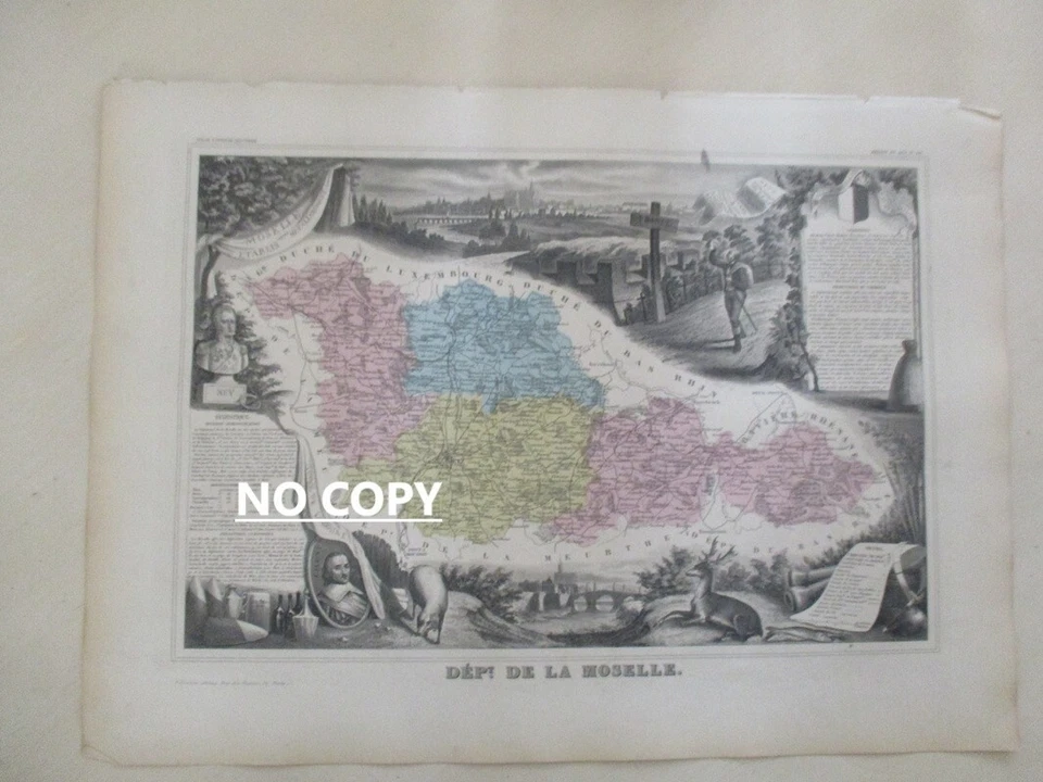 XIXe Gravure département du MOSELLE - Photo 1/1