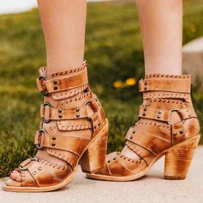 Freebird By Steven Rapture Sandals Size 9 Tan New Harness Ring Bohemian - Image 1 of 4