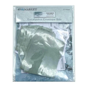 49 And Market - Color Swatch: Eucalyptus Envelope Bits - Picture 1 of 3