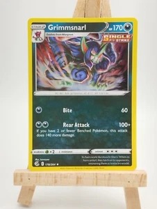 Pokemon TCG Grimmsnarl 178/264 Holo Rare Fusion Strike - Foto 1 di 4