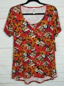 Lularoe Women's Christmas Classic T Black, Red & Orange Top Size M NWT - Picture 1 of 3