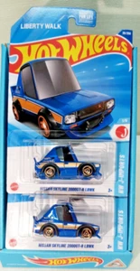Hot Wheels Nissan Skyline 2000GT-R LBWK Two For One HYX54 HW J-Imports Blue SA3 - Picture 1 of 9