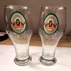 Fosters Special Bitter Beer Glasses x2 310ML Carlton & United Breweries - Picture 1 of 5