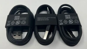 Lot of 3 - Samsung Galaxy Buds GH39-02055A USB-A to USB-C cable - BLACK - NEW! - Photo 1 sur 3