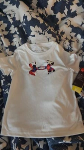 Under Armour UPF 50+ Swim T-Shirt, Boys Size 6 White - Picture 1 of 3