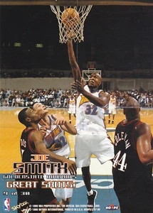 1997-98 NBA Hoops Great Shots Joe Smith Mini Poster #9 - Warriors - Picture 1 of 1
