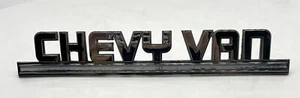 Vintage Chrome Chevy Van  12” Emblem 1970-80s, Chevrolet  *Ships Fast USA - Picture 1 of 5