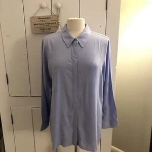 Environnement doux femme moyen lavande manches longues col boutonné excellent état - Photo 1/9