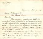 Morrill Co Auburn ME 1889 Letterhead Counsellors at Law