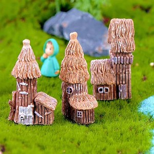 Home Decoration Gift Figurine House  Knickknacks Miniature Background Decor UK