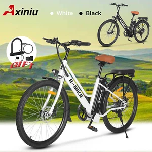 Axiniu E-Bike 26" Electric Bicycle for Adults 750W Motor City Commuter Ebike - Picture 1 of 22
