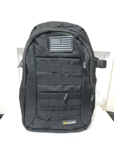 Zaino tattico US Army nero stile militare zaino Zulu con toppa bandiera - Foto 1 di 13