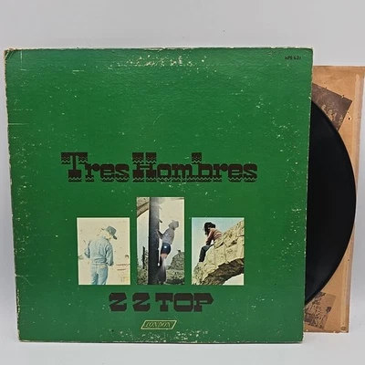 ZZ TOP TRES HOMBRES LP Vinyl 1973 LONDON Records Misprint w/ Inner Sleeve - Image 1 of 4