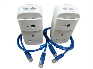 BT Mini Connector v1 Powerline Adapter Kit Passthrough Buchse 1Gbps Ethernet - Bild 1 von 4
