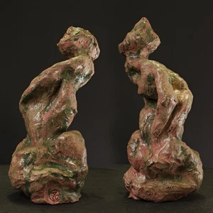 Sculpture ceramic plastic-Art ICARUS unique Prof. em. Andreas Loeschner-Gornau - Picture 1 of 24