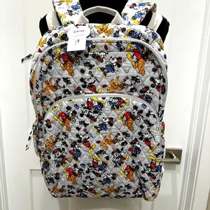 Vera Bradley Disney’s Mickey and Minnie Essential Large Quilted Backpack… - Picture 1 of 10
