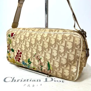 Christian Dior ShoulderBag Crossbody Bag Trotter Canvas Beige Authentic by JAPAN - Bild 1 von 24