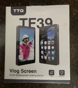 TTQ TF39 Écran Vlog Selfie Moniteur Vidéo Télécommande Magnétique USB C - Photo 1 sur 6