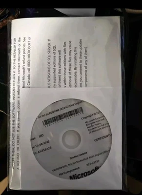 Microsoft SQL Server 2022 Standard Edition - 16 Core License Unlimited CALs - Image 1 of 2