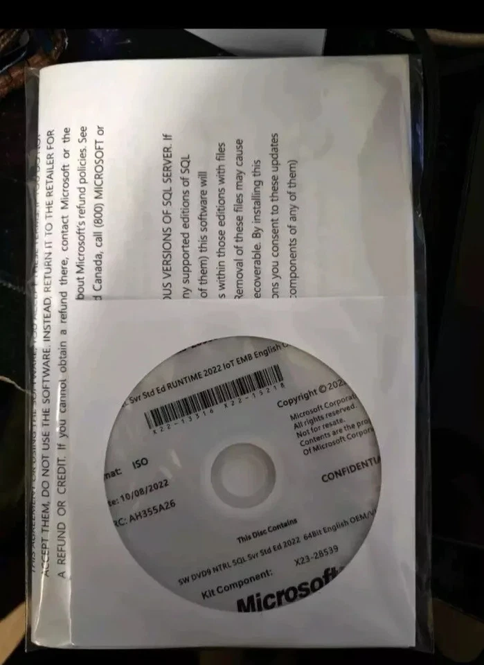 Microsoft SQL Server 2022 Standard Edition - 16 Core License Unlimited CALs - Image 1 of 2