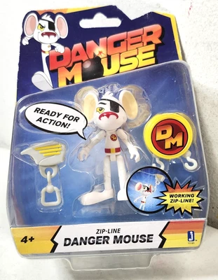 Jazwares Zip Line Danger Mouse Ready For Action Figure Kids Toy NEW - Image 1 of 4