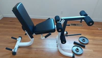 PARABODY Serious Steel PIERNA RIZO/EXTENSIÓN 829102 incluyendo dos 10 lb. placas Foto 1 de 4