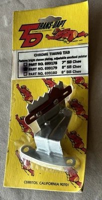 Pestaña de sincronización cromada Trans-Dapt #669179 vintage NOS Foto 1 de 2