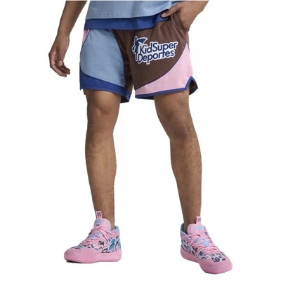 Pantalones Cortos de Baloncesto Para Hombre PUMA Hoops X Kidsuper Deportes -XXL- Marrón/Rosa/Azul Nuevos con Etiquetas Foto 1 de 4