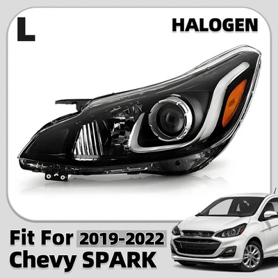 For 2019-2022 Chevy Spark Halogen Headlight Left Driver Side W /LED DRL 5 Pins - Image 1 of 4