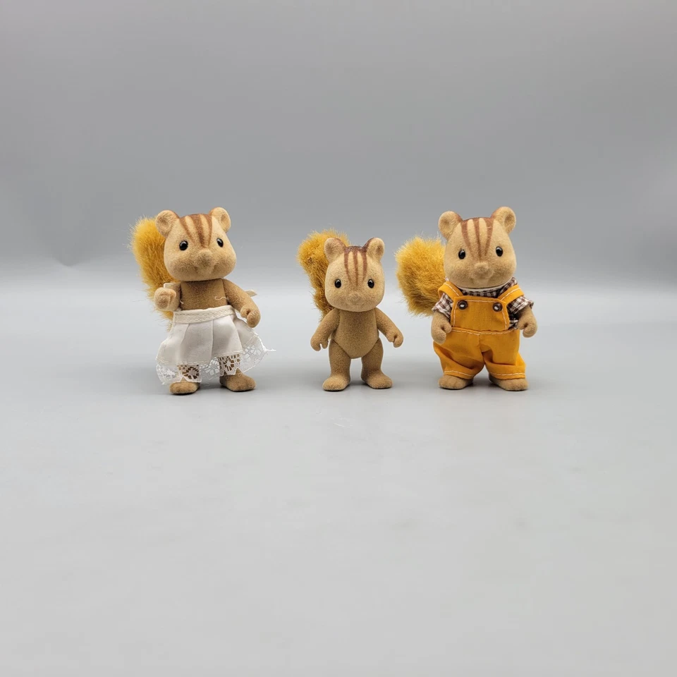 Familia ardilla Calico Critters primera generación Sylvanian Families 1993 de colección Foto 1 de 4