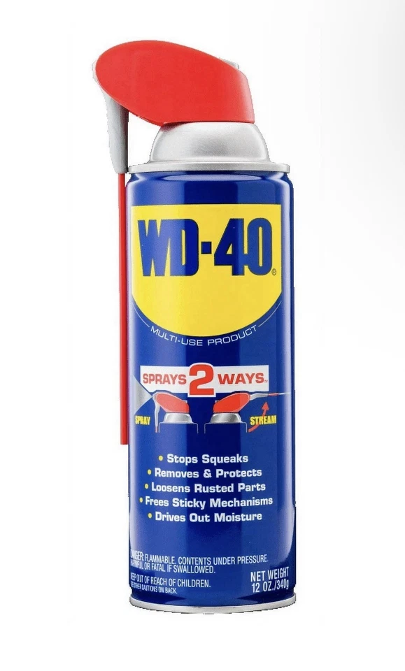 Spray lubricante multiusos original WD-40 Formula 12 oz paquete de 1 con Pajita inteligente Foto 1 de 1