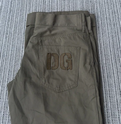 PANTALONES INFORMALES CHINOS DOLCE & GABBANA 16 CUBA BEIGE PIERNA ANCHA Talla M HECHOS EN ITALIA Foto 1 de 4