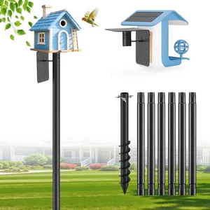 Heavy Duty Bird Feeder Pole - 88" Adjustable Bird House Stand Outdoor, Anti-T... - Picture 1 of 9