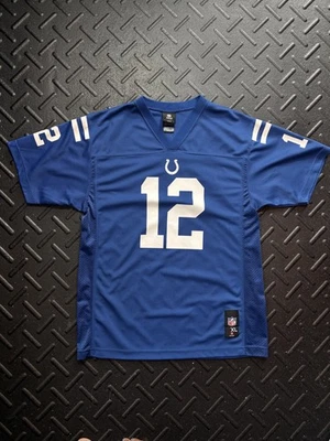 Indianapolis Colts Jersey Youth XL Blue NFL Football Andrew Luck 12 Shirt Tee - Image 1 of 4
