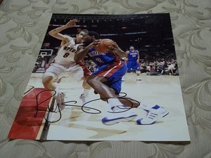 RODNEY STUCKEY SIGNED PISTONS 11X14 PHOTO W/COA - Picture 1 of 1