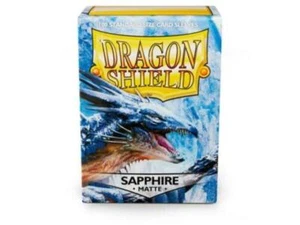 Dragon Shield Sleeves Matte Sapphire (100) New - Picture 1 of 2