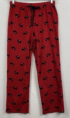 Pantalones de pijama Croft Barrow Intimates para mujer M rojo polar Scottie perro ligeros Foto 1 de 4