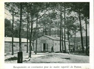 Altes Dokument Baracken im Bau für die 1941 aus Zeitschrift - Bild 1 von 1